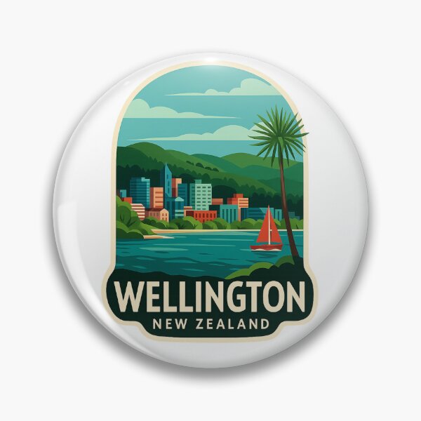 Item preview,  Waterfront and Skyline of Wellington, New Zealand designed and sold by Aryabek.