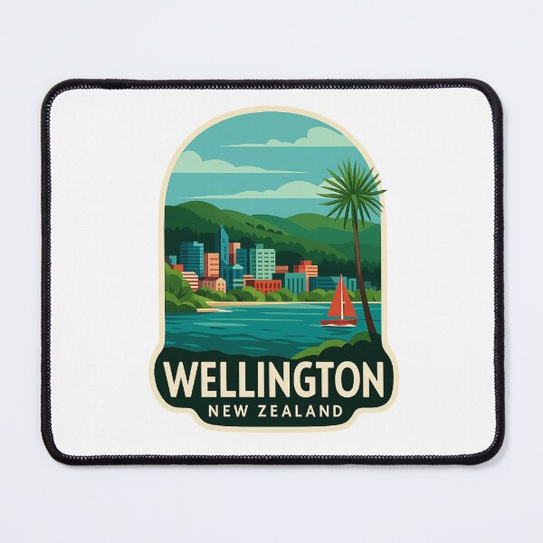 Item preview, Waterfront and Skyline of Wellington, New Zealand designed and sold by Aryabek.