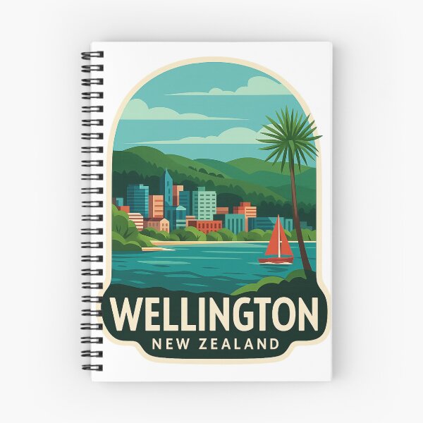 Item preview,  Waterfront and Skyline of Wellington, New Zealand designed and sold by Aryabek.