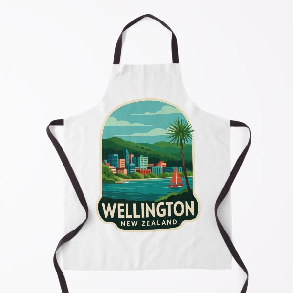 Item preview,  Waterfront and Skyline of Wellington, New Zealand designed and sold by Aryabek.