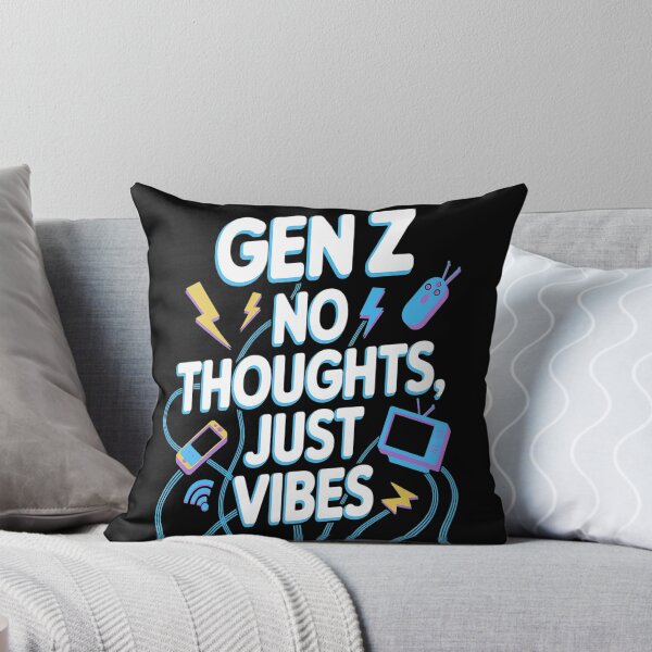 Item preview, No Thoughts Just Vibes Alpha Generation Z Gen Z designed and sold by kakashinn.