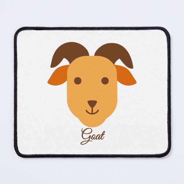 Item preview, Happy Goat Cute Kawaii Farm Animal Illustration designed and sold by Jirada.