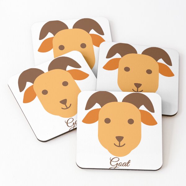 Item preview, Happy Goat Cute Kawaii Farm Animal Illustration designed and sold by Jirada.