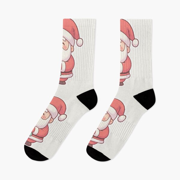 Item preview, Kawaii Santa Holding 8GB DDR3 RAM – Cute Tech Christmas Sticker designed and sold by MuseAI.