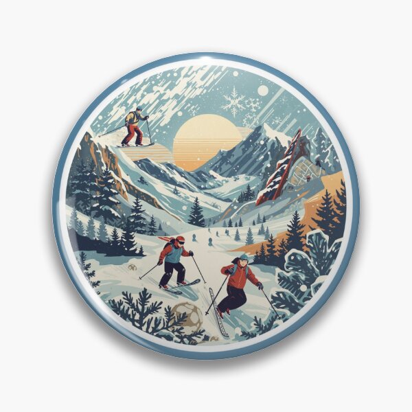 Item preview, Winter Sports Games Arena Ski Competition Sticker designed and sold by colorleafz.