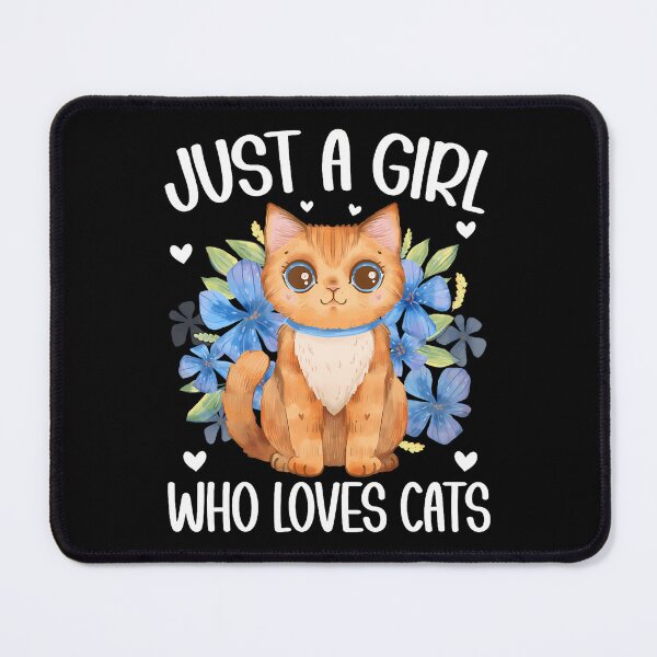 Item preview, Just A Girl Who Loves Cats Women Pet Lover Cute Cat Girls designed and sold by TaraLiliana.