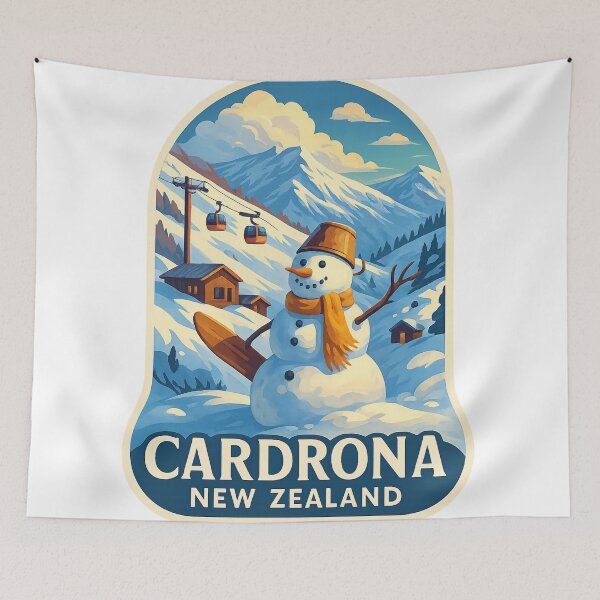 Item preview,  Cardrona Ski Resort in Winter, New Zealand designed and sold by StampMyPassport.