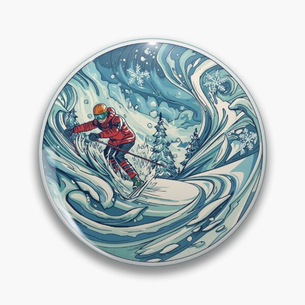 Item preview, Winter Sports Games Arena Ski Competition Sticker designed and sold by colorleafz.