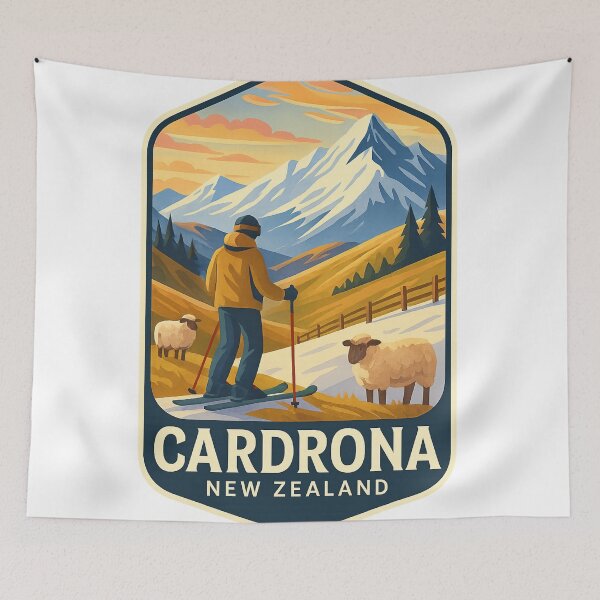 Item preview,  Autumn Skiing in Cardrona, New Zealand designed and sold by StampMyPassport.