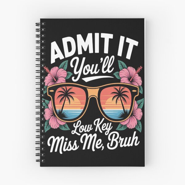 Item preview, Admit It You'll Low Key Miss Me Bruh Funny Bruh Teacher designed and sold by Lucaseinar.