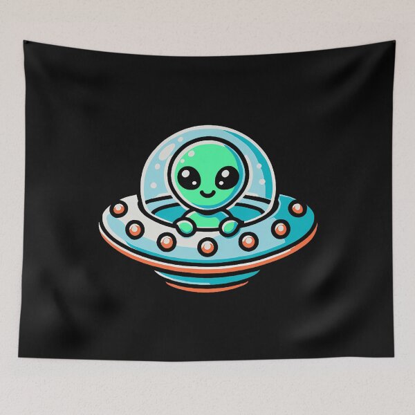 Item preview, Alien Spaceship - Ufo Extraterrestrial Alien designed and sold by GeorgeneCharlo.