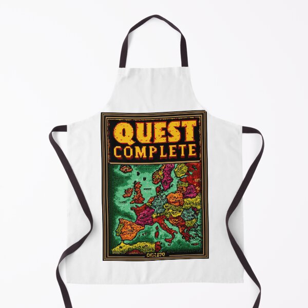 Item preview, Vintage RPG Europe map quest complete pixel poster designed and sold by Piotrek0001.
