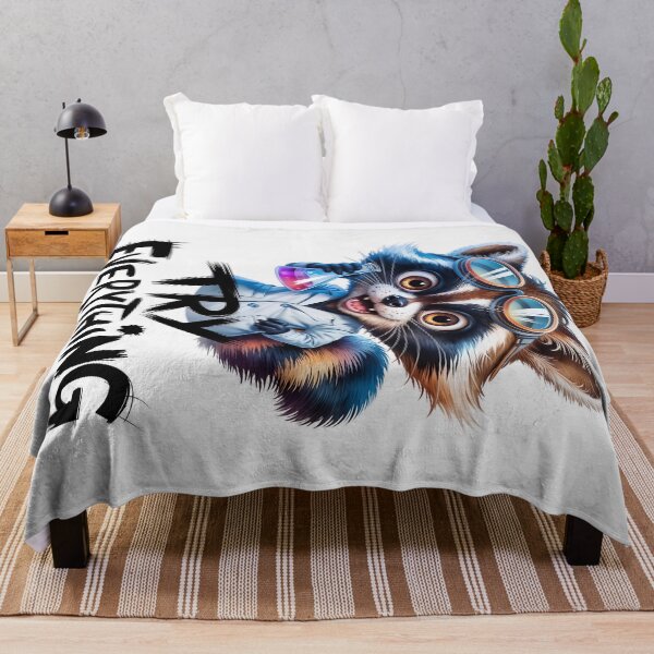 Item preview, Raccoon Scientist - Try Everything, Genius Mind designed and sold by SolaoLab.