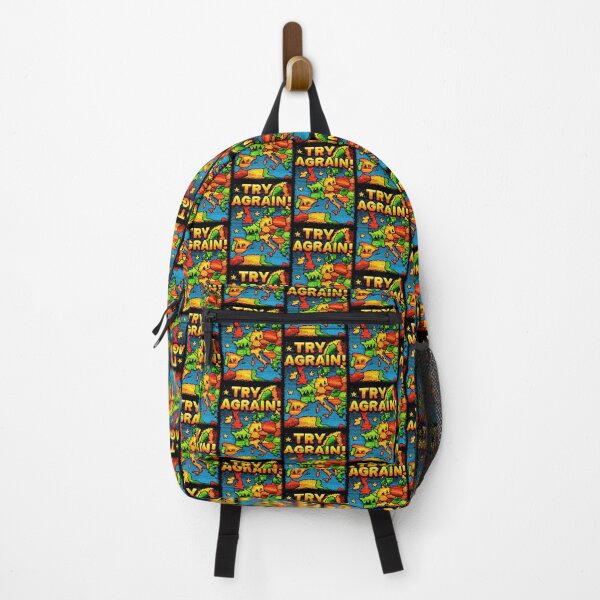 Item preview, Colorful pixel art map text says try again designed and sold by Piotrek0001.