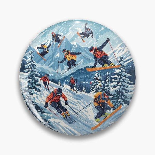 Item preview, Winter Sports Games Arena Competition Sticker designed and sold by colorleafz.