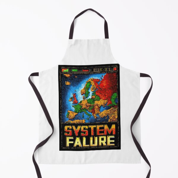Item preview, Computer error screen system failure on Europe map designed and sold by Piotrek0001.