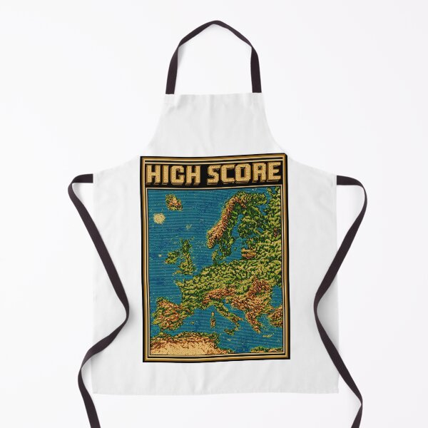 Item preview, Golden framed high score screen over Europe map designed and sold by Piotrek0001.