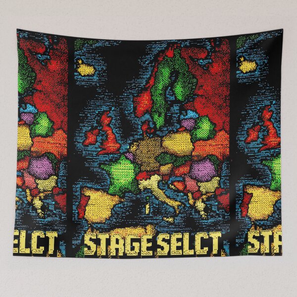 Item preview, Pixel art Europe map stage select menu screen designed and sold by Piotrek0001.