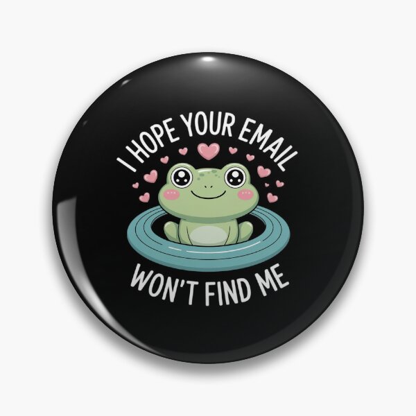 Item preview, I Hope Your Email Won't Find Me Frog designed and sold by CultureSpec.