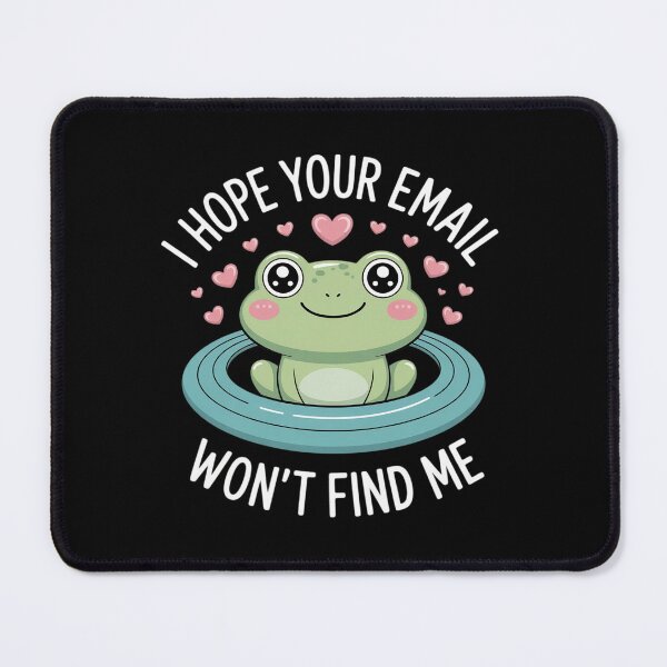 Item preview, I Hope Your Email Won't Find Me Frog designed and sold by CultureSpec.