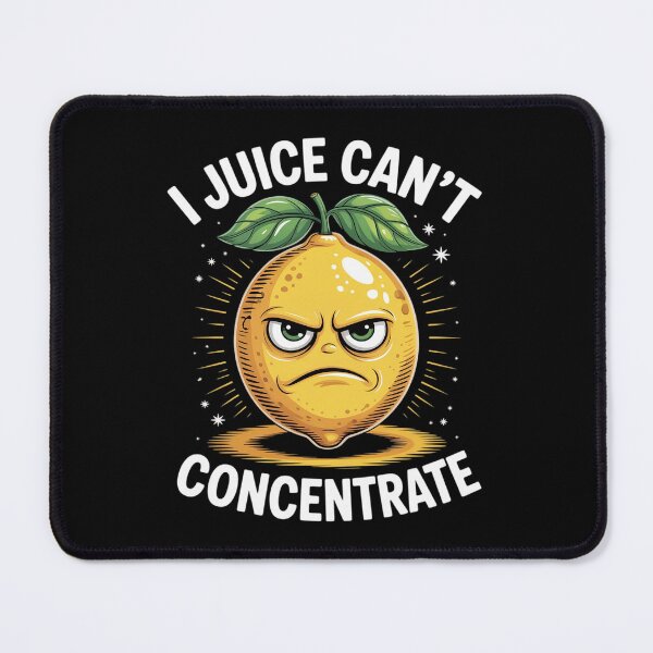 Item preview, I Juice Cant Concentrate Angry Lemon Funny Pun designed and sold by CultureSpec.