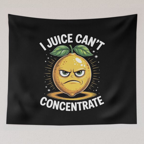 Item preview, I Juice Cant Concentrate Angry Lemon Funny Pun designed and sold by CultureSpec.