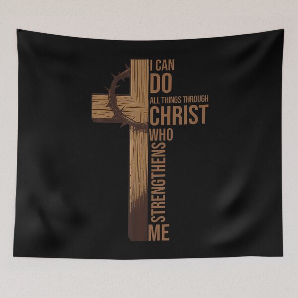 Item preview, I Can Do All Things Through Christ Jesus Christian Religious designed and sold by TaraLiliana.