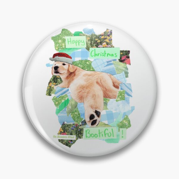 Item preview, Happy Christmas Bootiful! | Cute silly labrador puppy christmas collage design designed and sold by OnBambisMind.