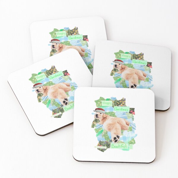 Item preview, Happy Christmas Bootiful! | Cute silly labrador puppy christmas collage design designed and sold by OnBambisMind.