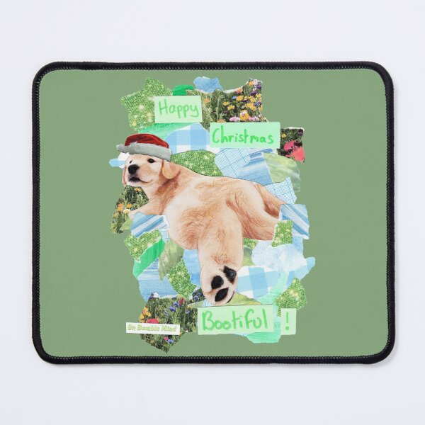 Item preview, Happy Christmas Bootiful! | Cute silly labrador puppy christmas collage design designed and sold by OnBambisMind.