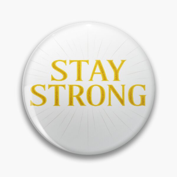 Item preview, Stay Strong Motivational Neon Glow Typography designed and sold by HiteshArt111.
