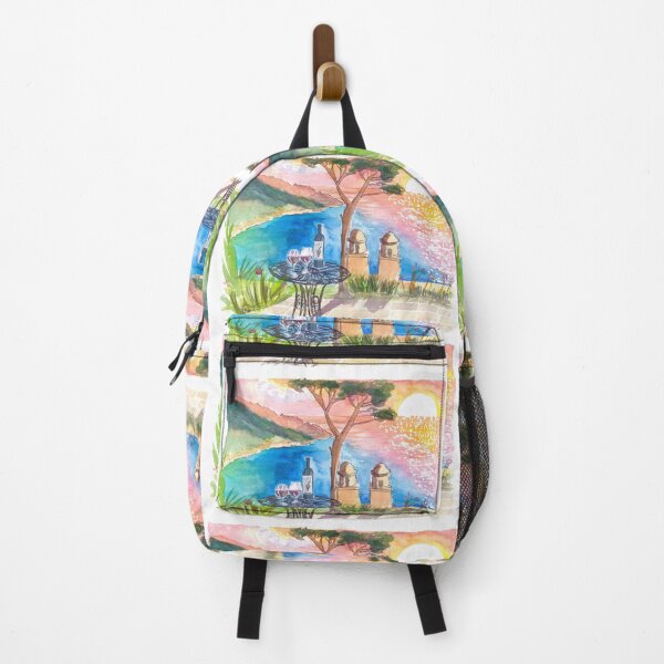 Item preview, Love Wine Sunset in Amalfi Villa Rufolo Coastal View designed and sold by artshop77.