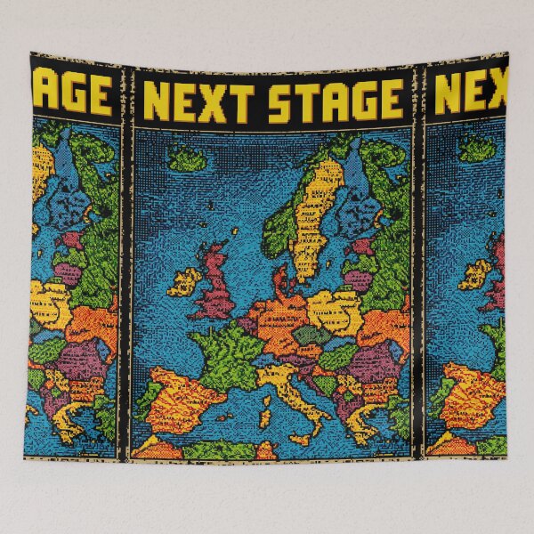Item preview, Retro gaming map graphic displaying next stage text designed and sold by Piotrek0001.