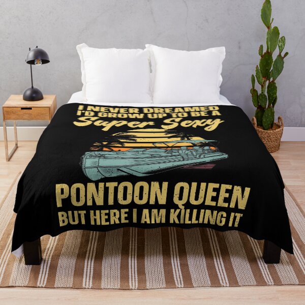 Item preview, Funny Pontoon Queen Art For Women Girls Lake Pontoon Boat designed and sold by ToriCarylon.