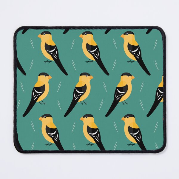 Item preview, American goldfinches on blue designed and sold by reneesillus.