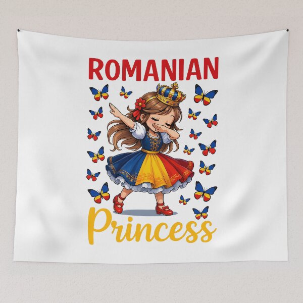 Item preview, Romanian Princess Cute Girl Dabbing with Crown for Girls designed and sold by NUMAcreations.