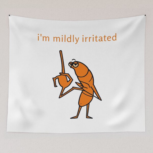 Item preview, I'm Mildly Irritated Marcus The Worm Christmas Funny Meme Brain Rot Robert Help Marcus designed and sold by WhitneyRussel.