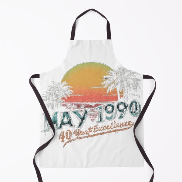 Item preview, Vintage retro sunset with palm trees and textured 90s style. Perfect for anyone born in May 1990. Great design for shirts, stickers and aesthetic gifts. Tap to shop on Redbubble!     designed and sold by No Heaven.