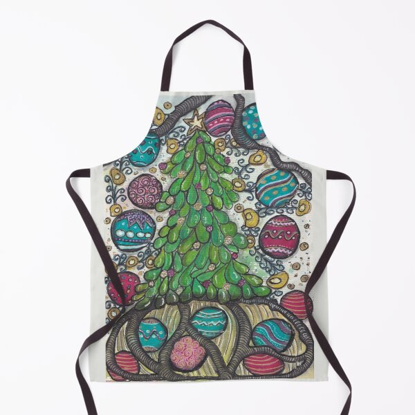 Item preview, Christmas Tree and Ornaments | Watercolor Reverse Coloring & Doodle Details designed and sold by ColorWander.