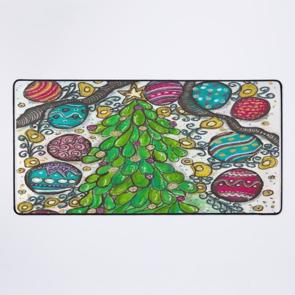 Item preview, Christmas Tree and Ornaments | Watercolor Reverse Coloring & Doodle Details designed and sold by ColorWander.