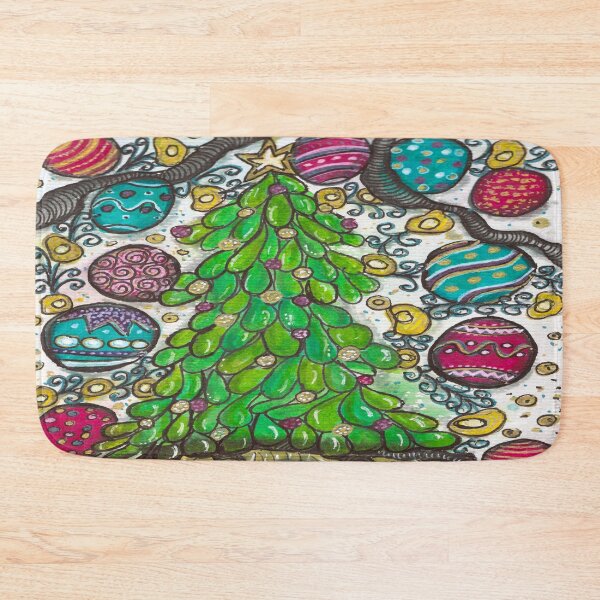Item preview, Christmas Tree and Ornaments | Watercolor Reverse Coloring & Doodle Details designed and sold by ColorWander.