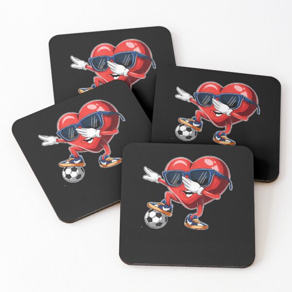 Item preview, Valentine's Day Heart Dabbing Heart Player Soccer Boys Girl designed and sold by LeanneSandra.