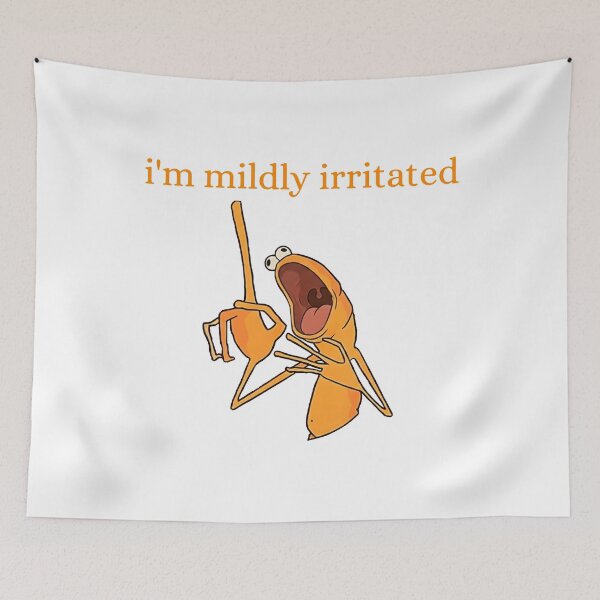 Item preview, I'm Mildly Irritated Marcus The Worm Marcus The Worm Ugly Meme  designed and sold by WhitneyRussel.