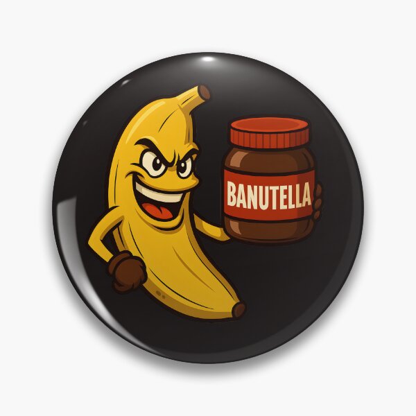 Item preview, Banutella Banana – Funny Chocolate Spread Cartoon Character designed and sold by WinkWild.