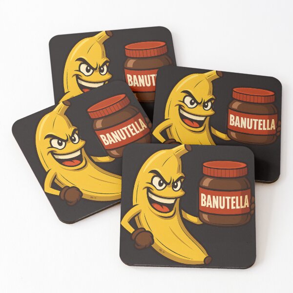 Item preview, Banutella Banana – Funny Chocolate Spread Cartoon Character designed and sold by WinkWild.