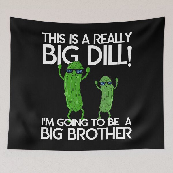 Item preview, Funny Pickle Big Brother Baby Announcement Sibling Reveal designed and sold by MindyMarianela.