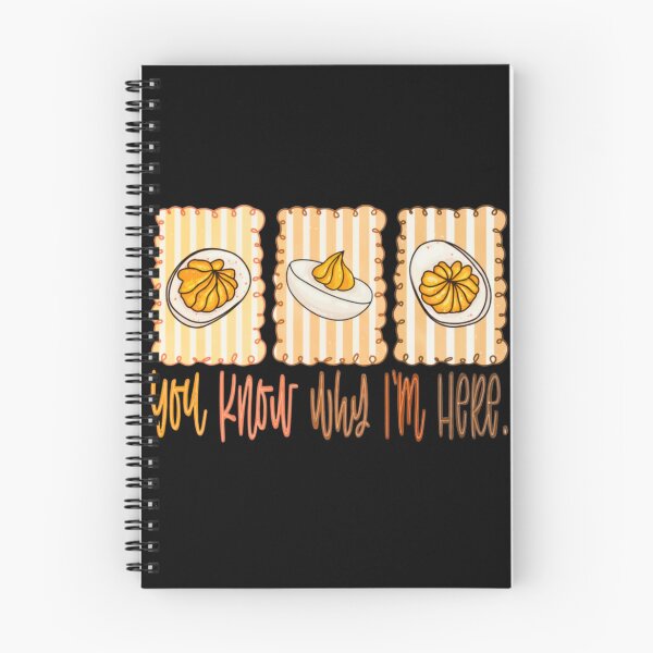 Item preview, You Know Why I’m Here – Cute Deviled Egg Snack Meme Illustration designed and sold by scanusha1979.