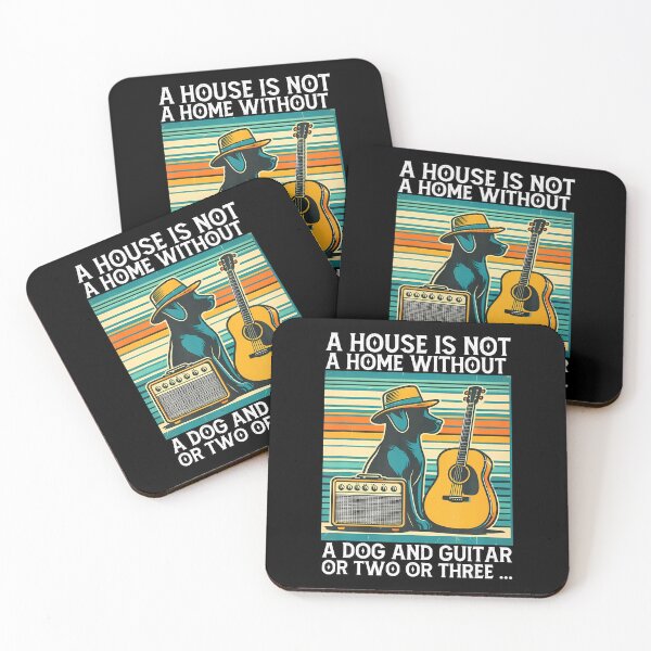 Item preview, A House Is Not A Home Without A Dog And Guitar Or Two designed and sold by LauraLydiaa.