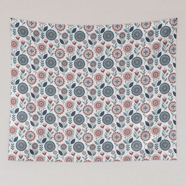 Item preview, Folk Flowers designed and sold by Shuga-Design.