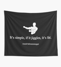 Arnold Schwarzenegger Quote Wall Tapestry